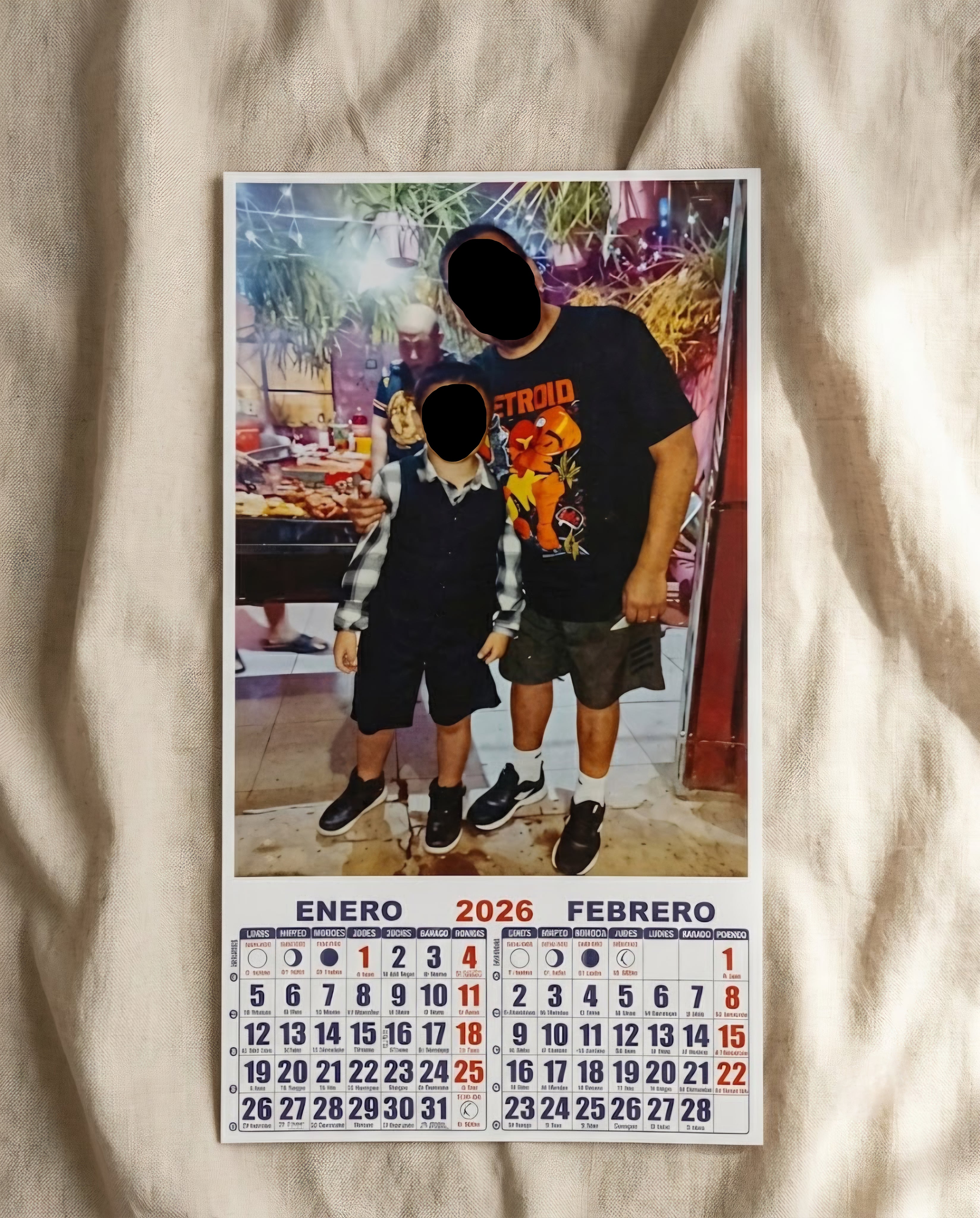 Calendario A4 Personalizado con Fotos — Regalo Único MINU